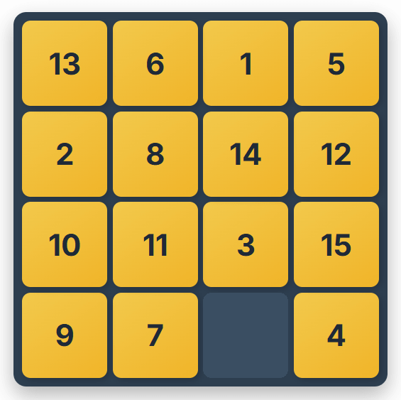 15 Puzzle Game
